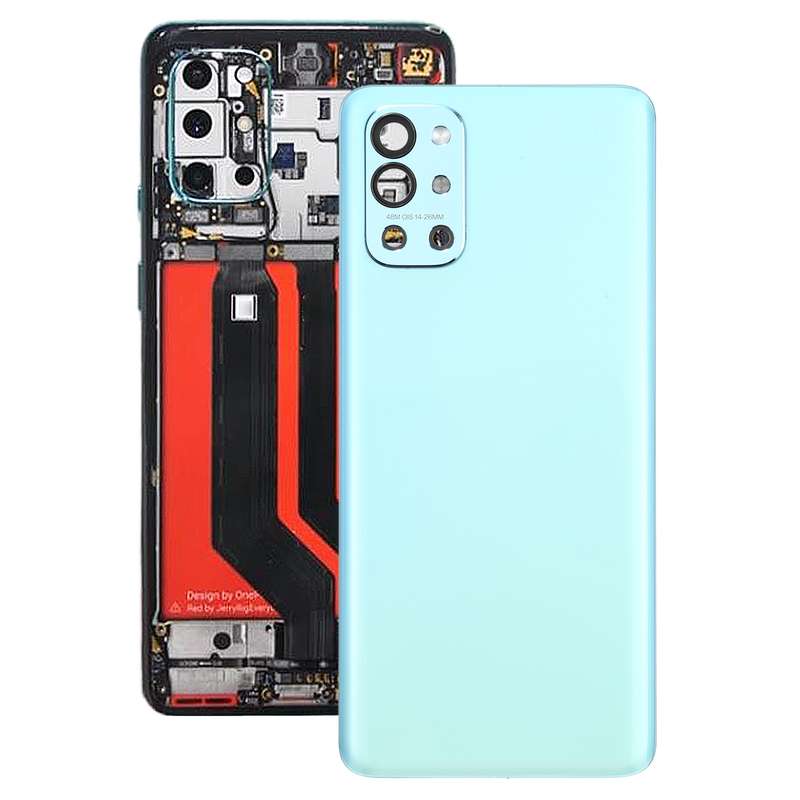 For OnePlus 9R Battery Back Cover With Camera Lens (Frosted Black)