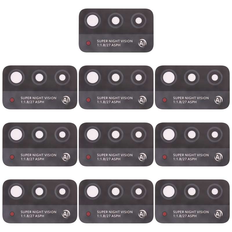 For Honor X10 Max 5G 10pcs Back Camera Lens