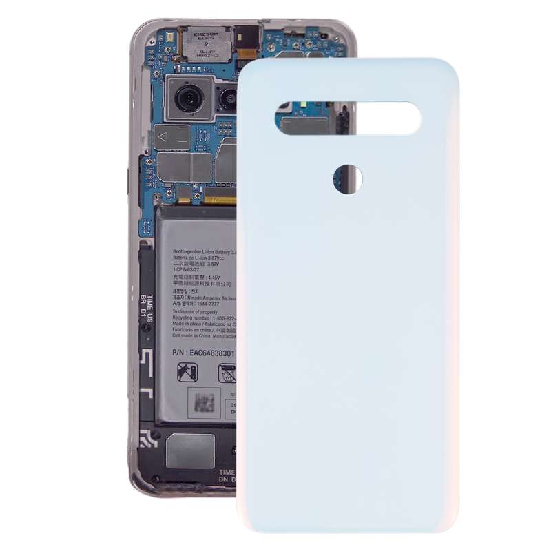 Back Battery Cover for LG K61 LMQ630EAW LM-Q630EAW LM-Q630(Black)