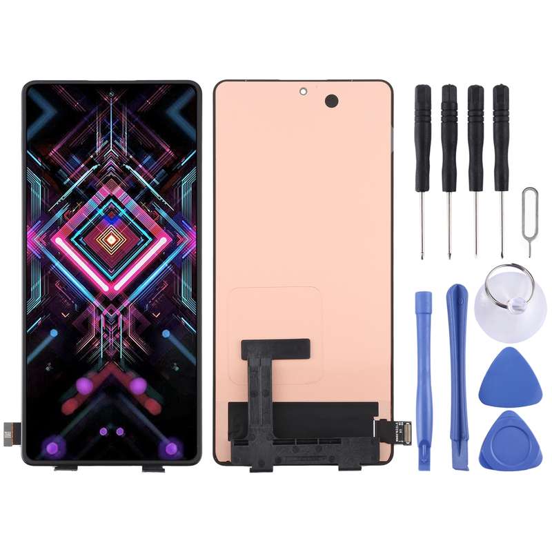 OLED Material LCD Screen and Digitizer Full Assembly for Xiaomi Redmi K40 Gaming / Poco F3 GT / Blac