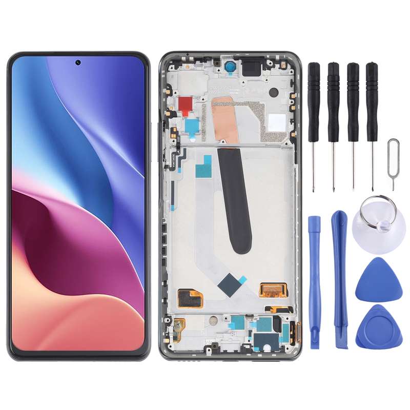 AMOLED Material Original LCD Screen and Digitizer Full Assembly With Frame for Xiaomi Redmi K40 / Re