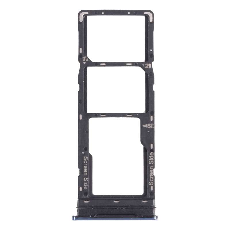 For infinix Note 8 X692 SIM Card Tray + SIM Card Tray + Micro SD Card Tray (Grey)