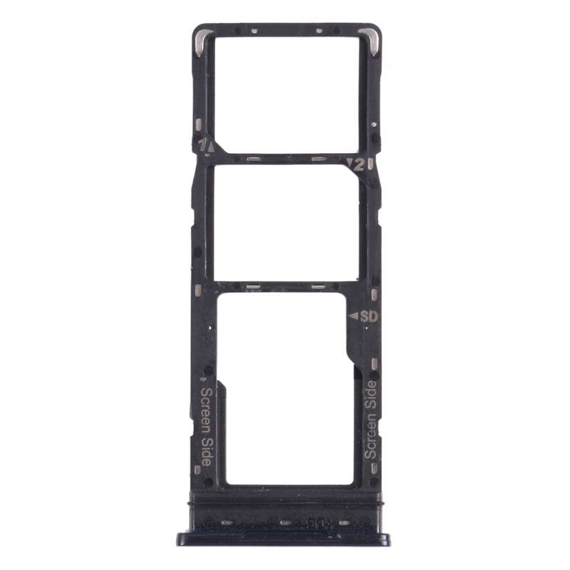 For Tecno Spark 5 Air KD6a SIM Card Tray + SIM Card Tray + Micro SD Card Tray (Blue)