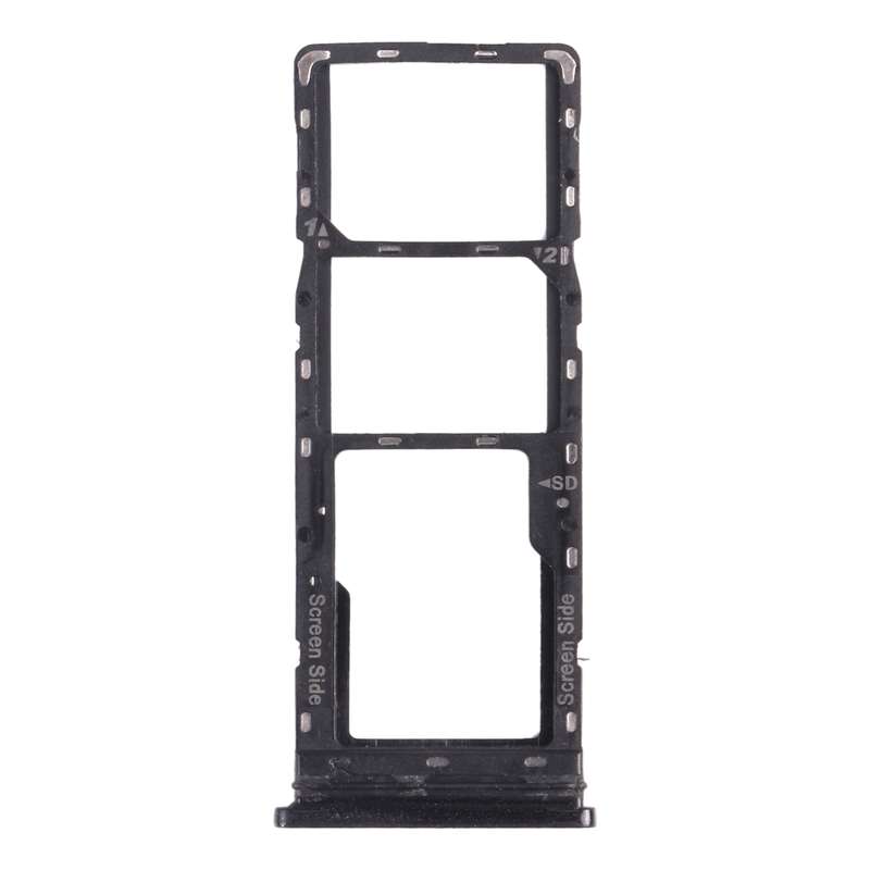 For Tecno Spark 6 Air KE6 KE6J KF6 SIM Card Tray + SIM Card Tray + Micro SD Card Tray (Blue)