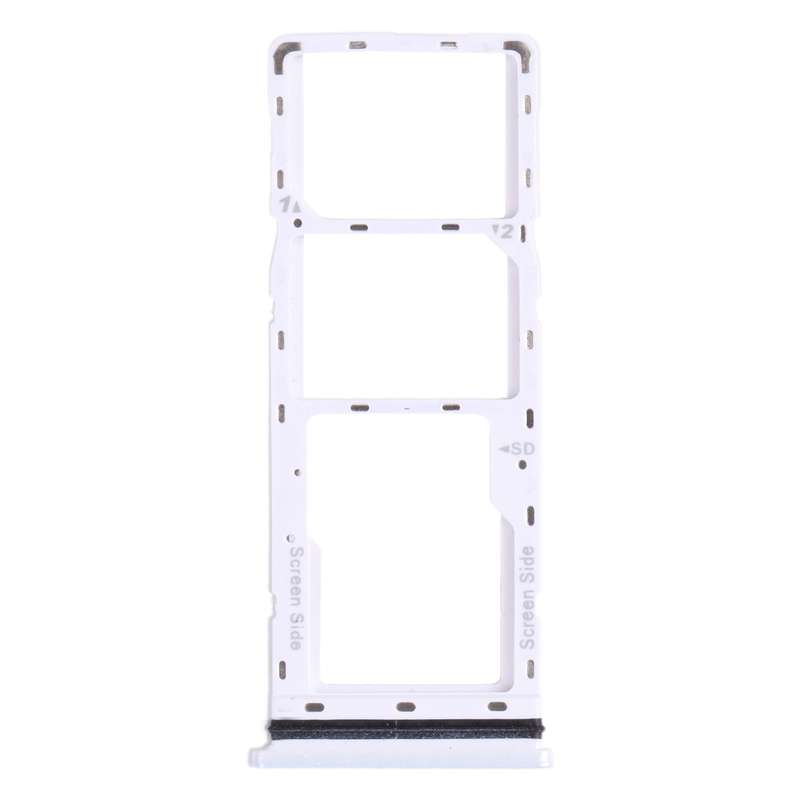 For Tecno Spark 6 Air KE6 KE6J KF6 SIM Card Tray + SIM Card Tray + Micro SD Card Tray (Blue)