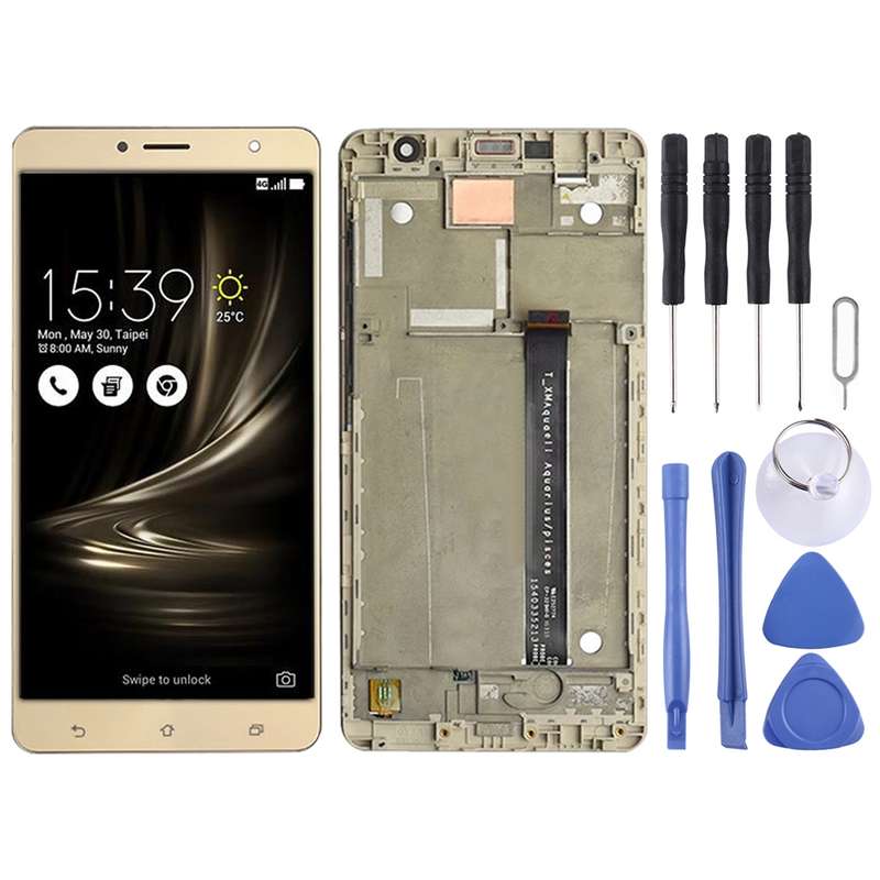 OEM LCD Screen for Asus Zenfone 3 Deluxe ZS550KL Z01FD Digitizer Full Assembly with FrameGold)