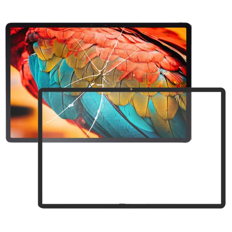 Front Screen Outer Glass Lens for Lenovo Tab P11 TB-J606F TB-J606N TB-J606L TB-J606 (Black)