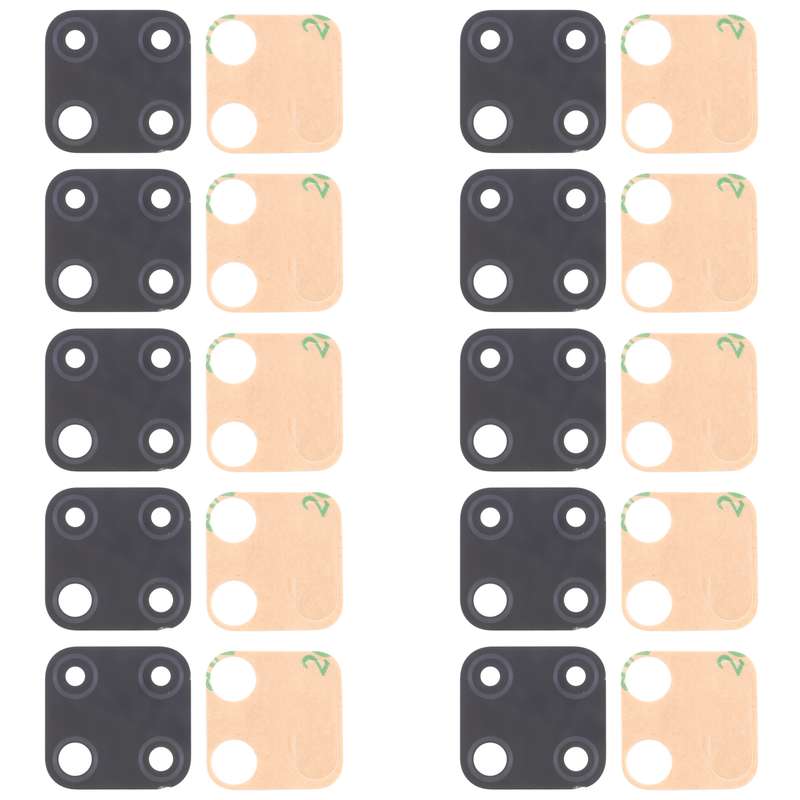 For OPPO Realme C25 RMX3193, RMX3191 10pcs Back Camera Lens