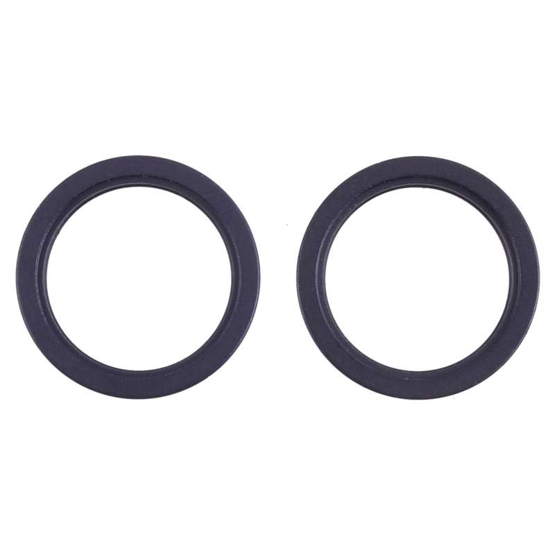 2 PCS Rear Camera Glass Lens Metal Outside Protector Hoop Ring for iPhone 13(White)