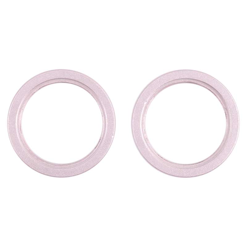2 PCS Rear Camera Glass Lens Metal Outside Protector Hoop Ring for iPhone 13(White)