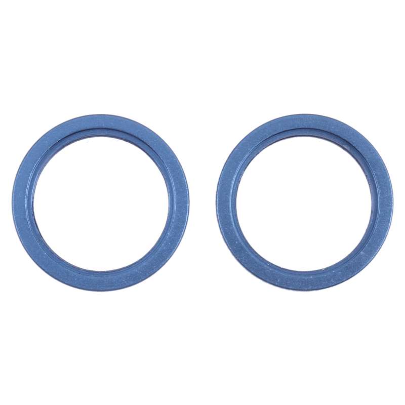 2 PCS Rear Camera Glass Lens Metal Outside Protector Hoop Ring for iPhone 13(White)