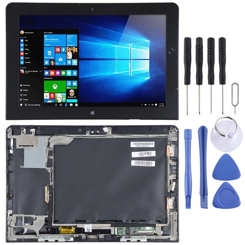 OEM LCD Screen for Lenovo Thinkpad 10 1st Gen B101UAN01.C Digitizer Full Assembly with Frame (Black)