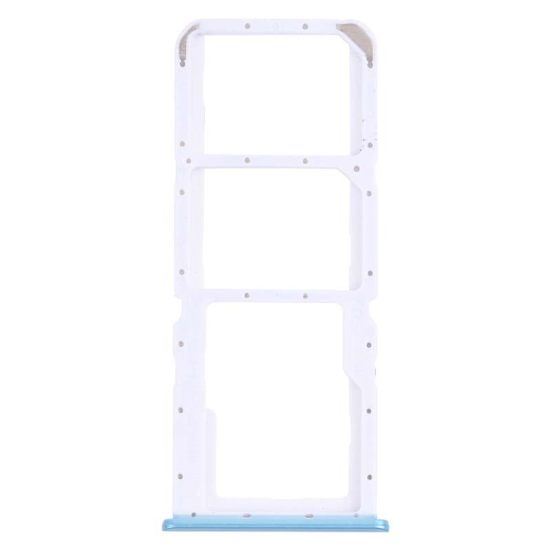 For OPPO Realme 7i RMX2103 SIM Card Tray + SIM Card Tray + Micro SD Card Tray (Blue)