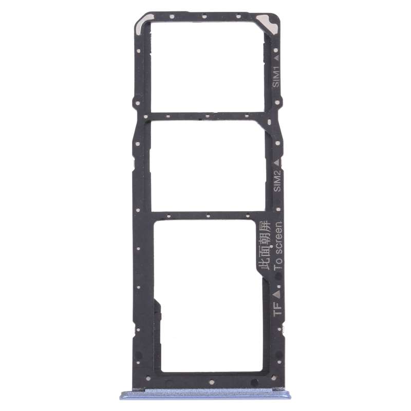 For OPPO Realme 7 5G RMX2111 SIM Card Tray + SIM Card Tray + Micro SD Card Tray (Blue)