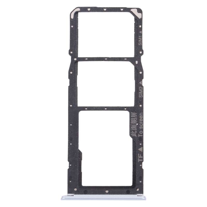 For OPPO Realme 7 (Asia) RMX2151, RMX2163 SIM Card Tray + SIM Card Tray + Micro SD Card Tray (White