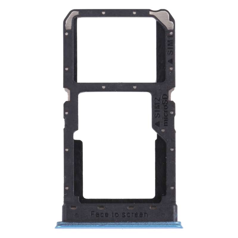 For OPPO Realme V5 5G SIM Card Tray + SIM Card Tray / Micro SD Card Tray (Black)