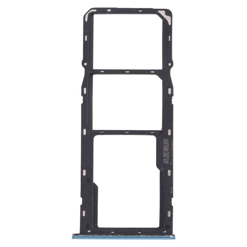 For OPPO Realme C3 RMX2027, RMX2020, RMX2021 SIM Card Tray + SIM Card Tray + Micro SD Card Tray (Bl