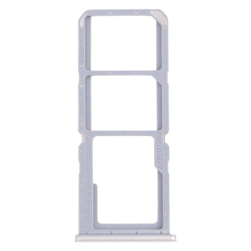 For OPPO A54 CPH2239 / A55 4G SIM Card Tray + SIM Card Tray + Micro SD Card Tray(Black)