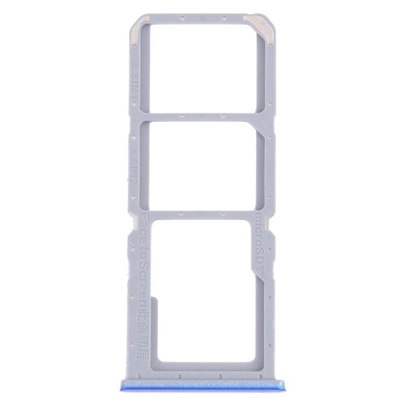 For OPPO A54 CPH2239 / A55 4G SIM Card Tray + SIM Card Tray + Micro SD Card Tray(Black)