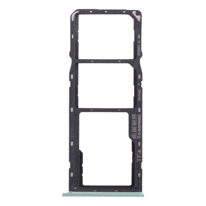 For OPPO Realme 7i (Global) SIM Card Tray + SIM Card Tray + Micro SD Card Tray (Green)