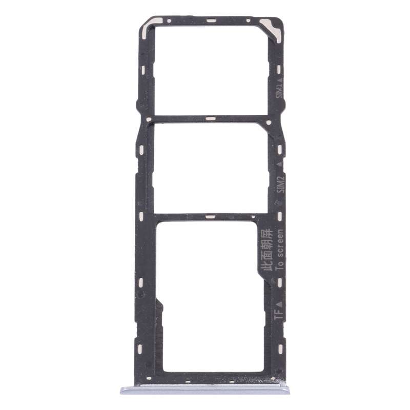 For OPPO Realme Narzo 20 SIM Card Tray + SIM Card Tray + Micro SD Card Tray (Blue)