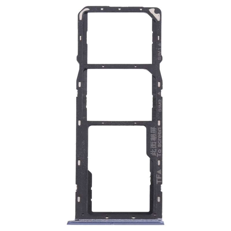 For OPPO Realme 7 (Global) SIM Card Tray + SIM Card Tray + Micro SD Card Tray (Blue)