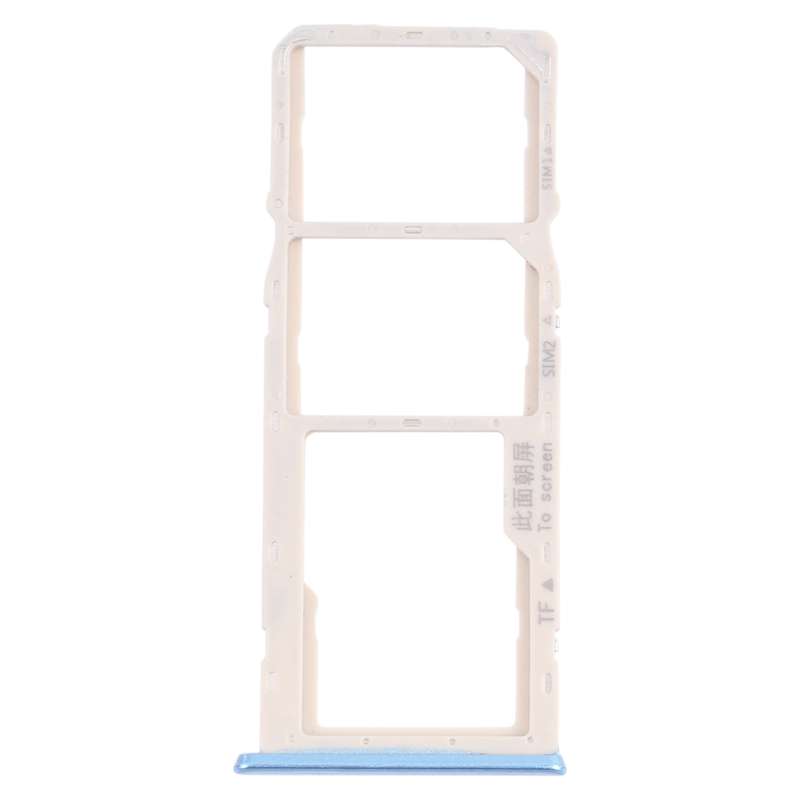 For OPPO A35 CPH2179 SIM Card Tray + SIM Card Tray + Micro SD Card Tray (Black)