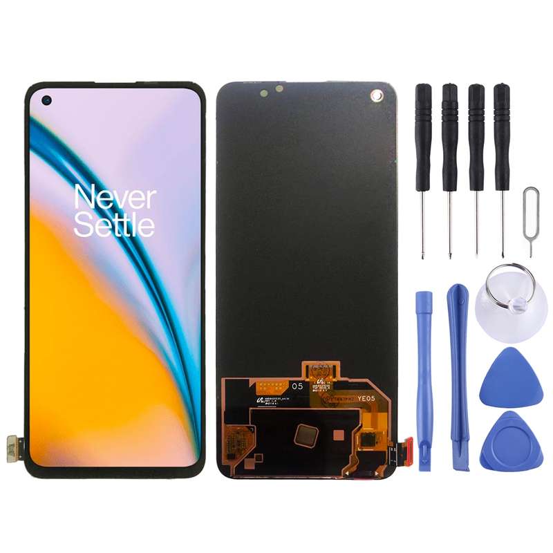 For OnePlus Nord 2 5G 2021 with Digitizer Full Assembly Original LCD Screen (Black)
