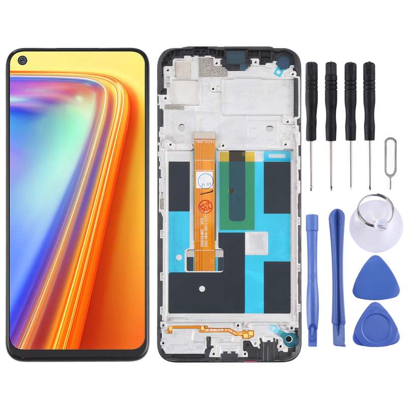 LCD Screen and Digitizer Full Assembly With Frame for OPPO Realme Narzo 20 Pro / Realme 7 (Global) 4