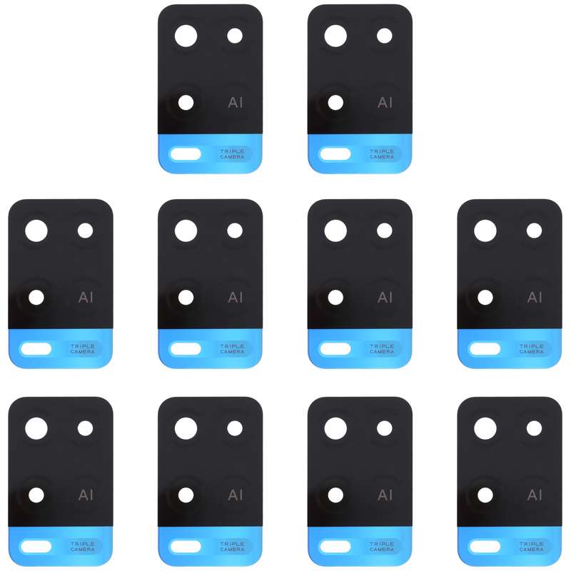 For OPPO A54 4G 10 PCS Back Camera Lens (Black)