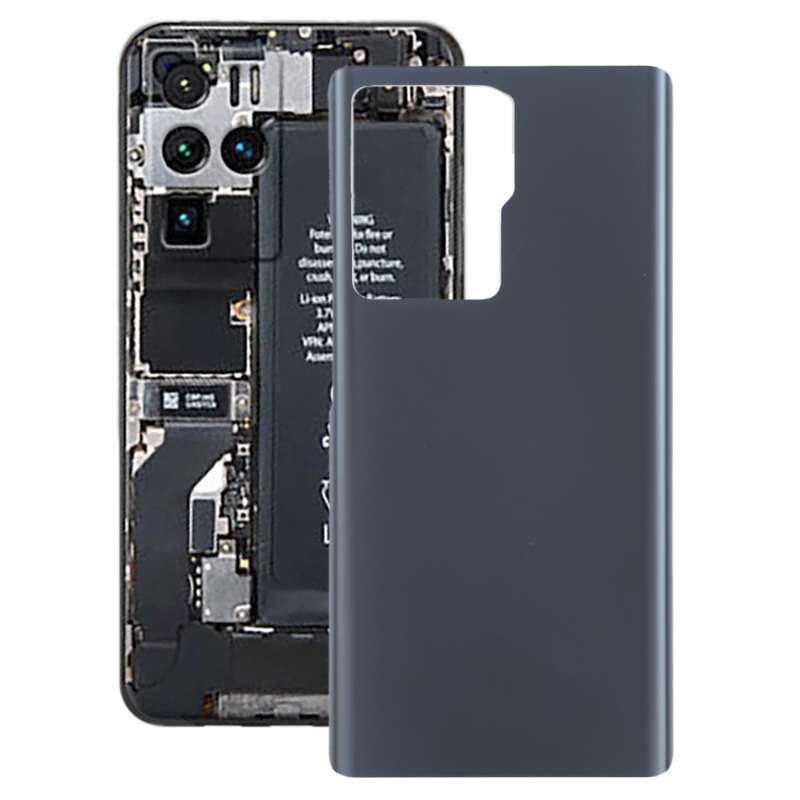 Glass Battery Back Cover for ZTE Axon 30 Ultra 5G(Black)