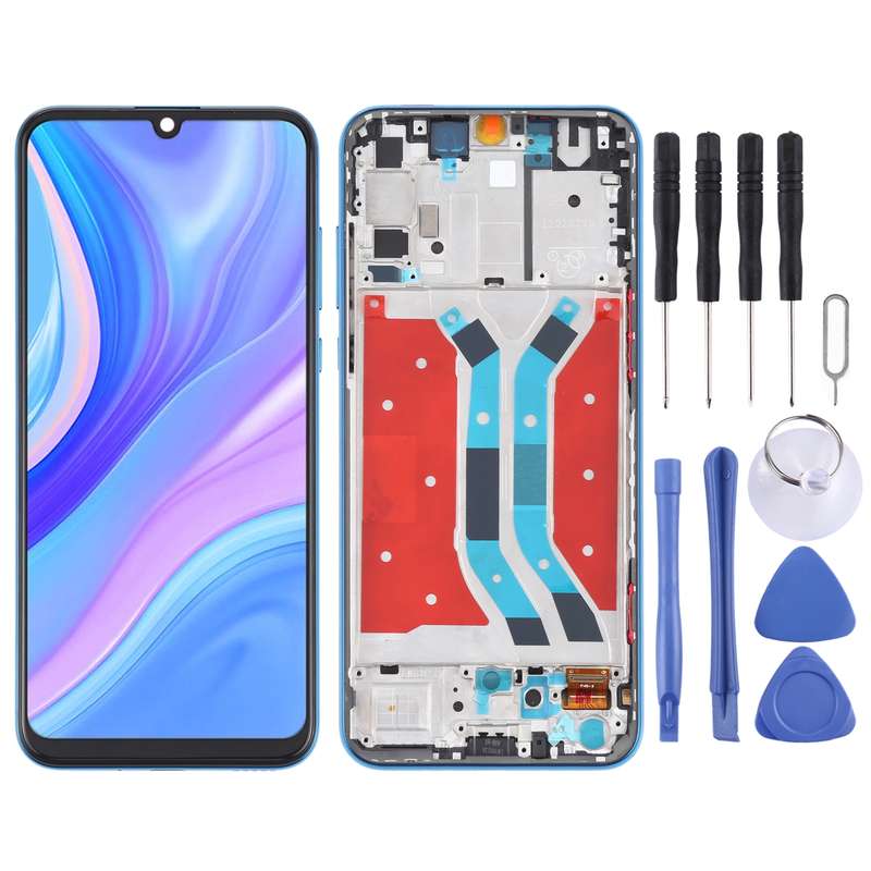 OEM LCD Screen for Huawei Y8p Digitizer Full Assembly with Frame (Black)