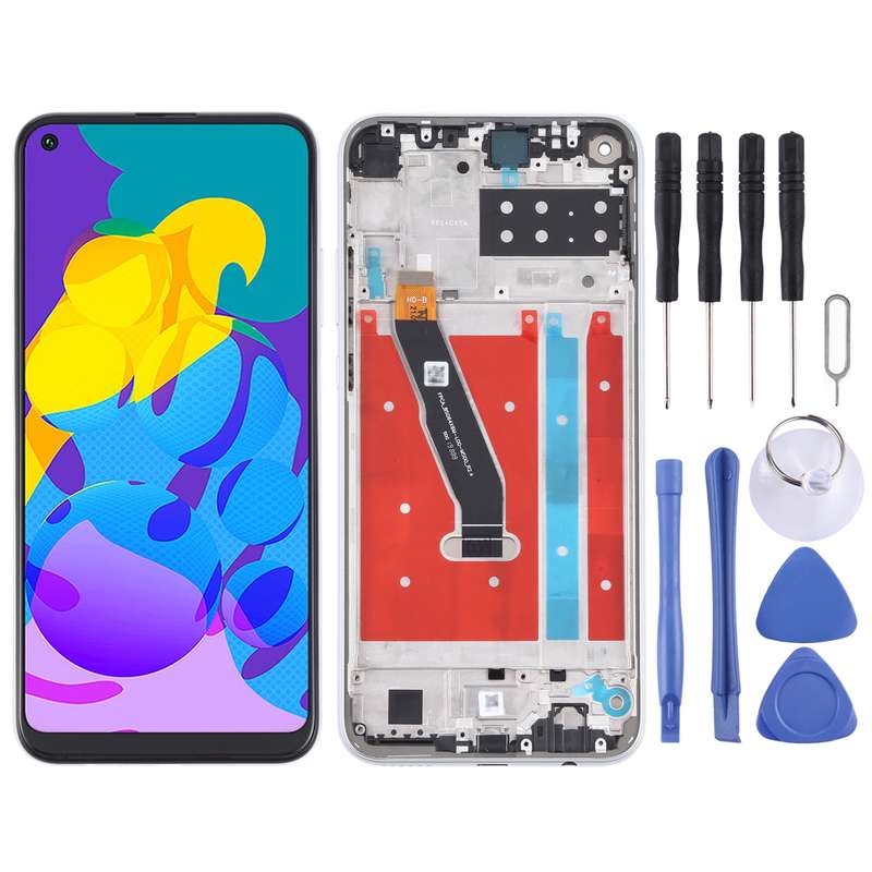 OEM LCD Screen for Honor Play 4T Digitizer Full Assembly With Frame(Black)