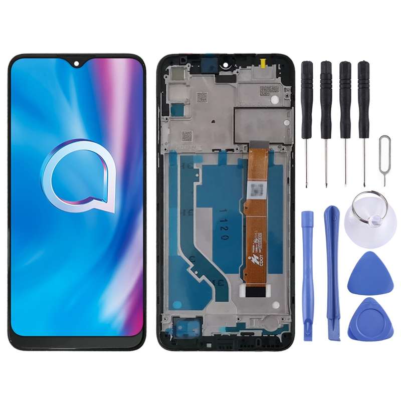 LCD Screen and Digitizer Full Assembly With Frame for Alcatel 1S 2020 OT5028 5028 5028Y 5028A 5028D