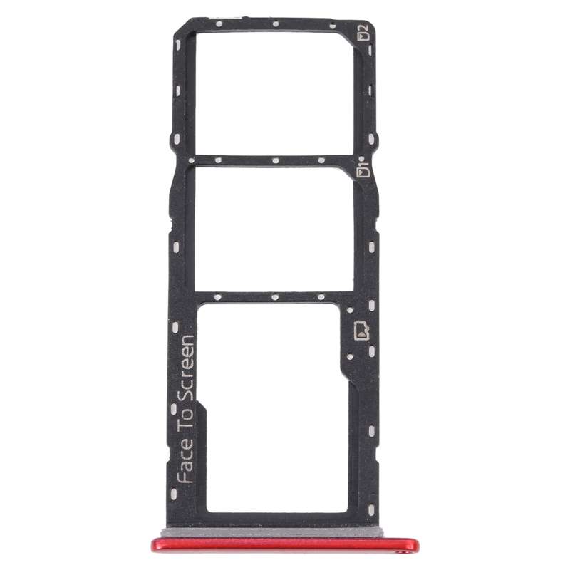 For ZTE Blade V40 Vita SIM Card Tray + SIM Card Tray + Micro SD Card Tray (Blue)