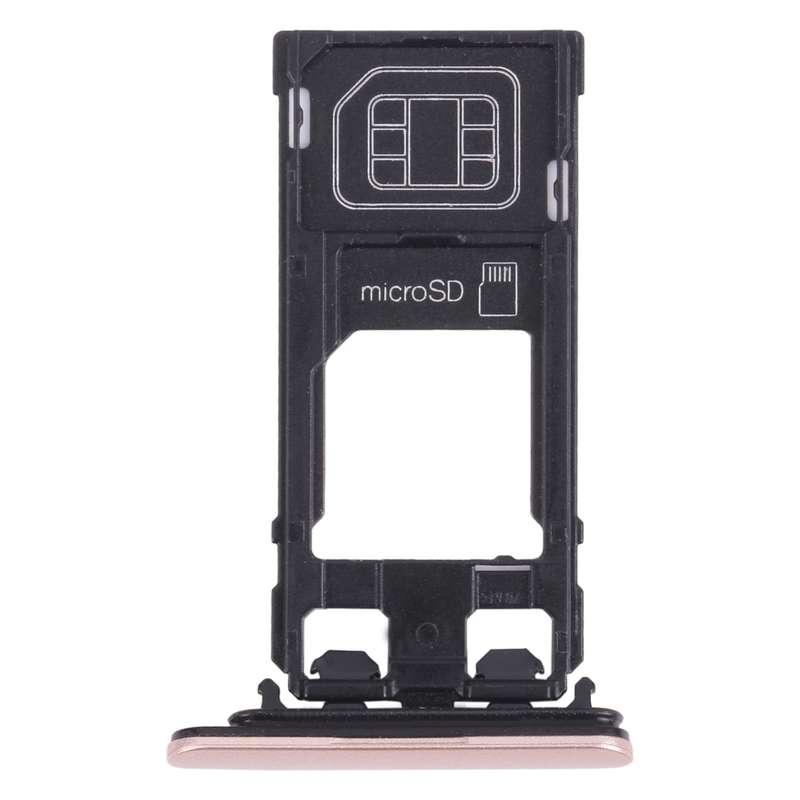 SIM Card Tray + Micro SD Card Tray for Sony Xperia X Performance (Gold)