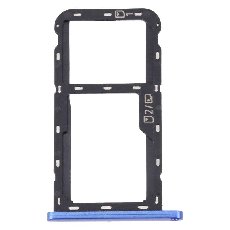 For ZTE Blade A52 SIM Card Tray + SIM Card Tray / Micro SD Card Tray (Grey)