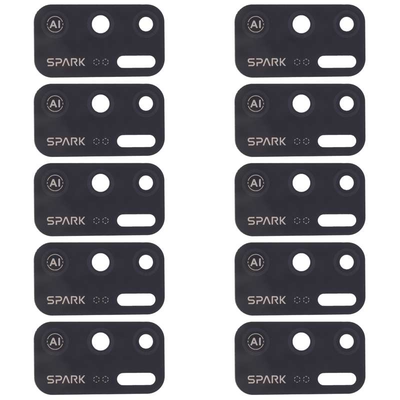 For Tecno Spark 5 Air KD6a 10pcs Back Camera Lens