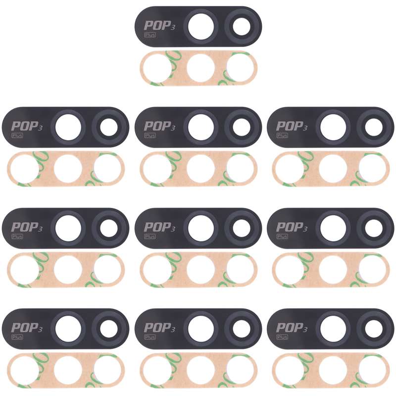 For Tecno Pop 3 Plus 10pcs Back Camera Lens