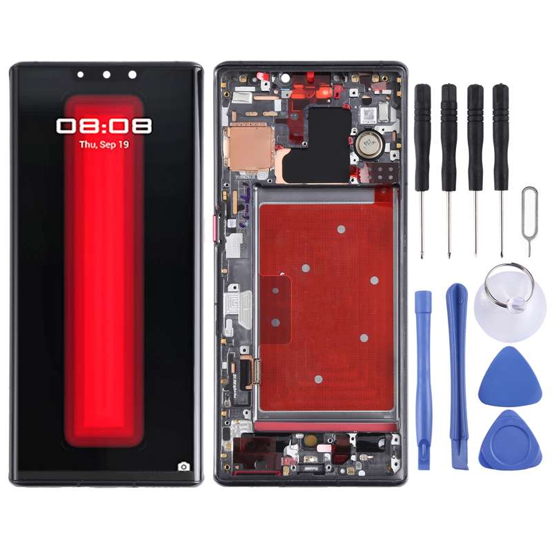 Original OLED LCD Screen for Huawei Mate 30 RS Porsche Design Digitizer Full Assembly with Frame(Wit