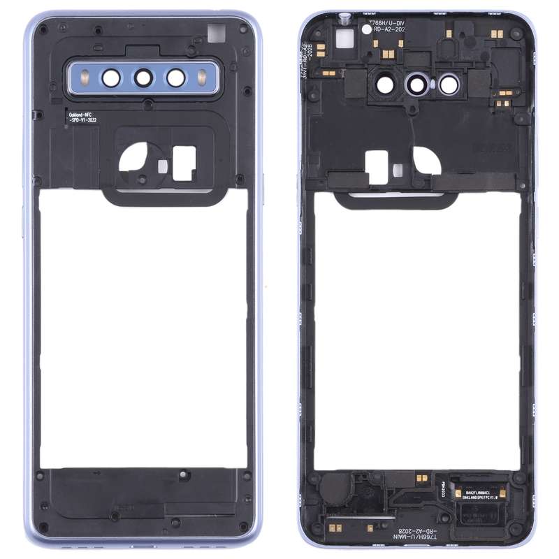 Original Middle Frame Bezel Plate for TCL 10 SE T766H_EEA(Blue)