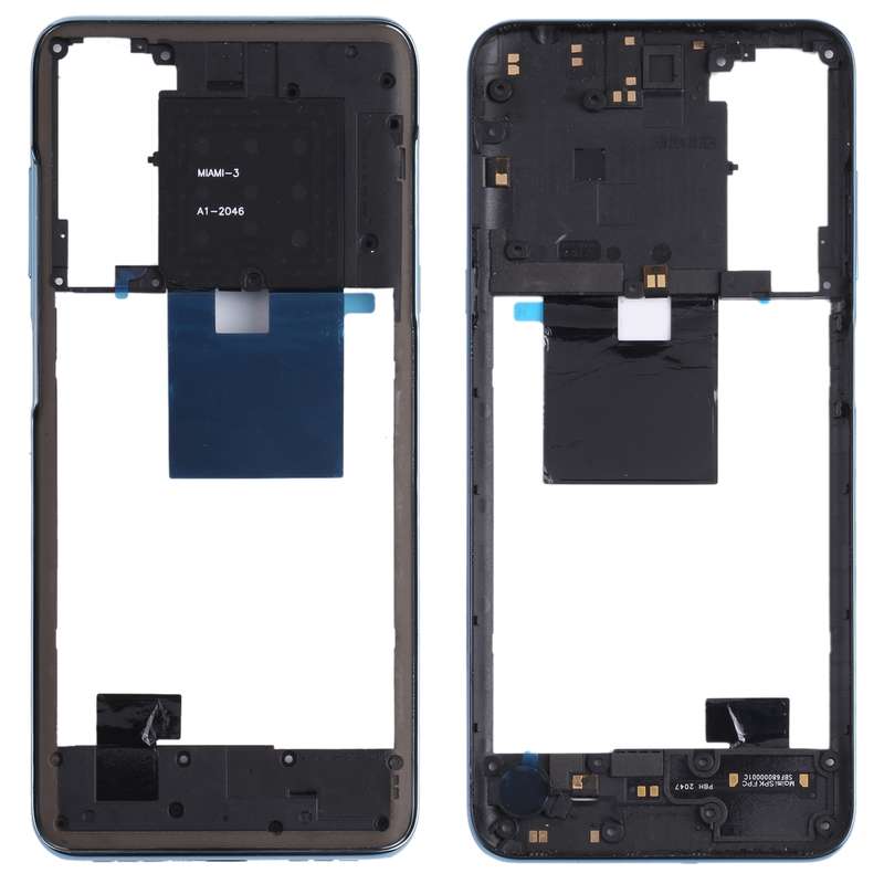 Original Middle Frame Bezel Plate for TCL 20L / 20 Lite T774H, T774B (Black)