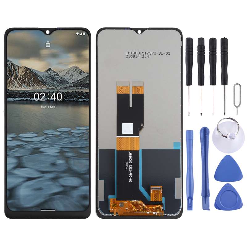LCD Screen and Digitizer Full Assembly for Nokia 2.4 TA-1277 TA-1275 TA-1274 TA-1270(Black)