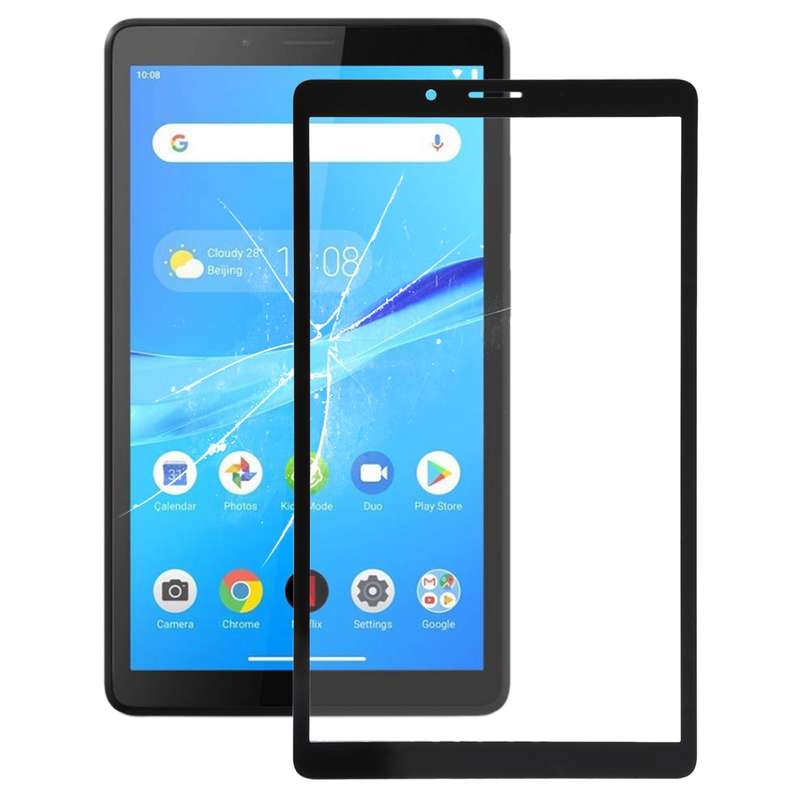 Front Screen Outer Glass Lens for Lenovo Tab M7 TB-7305 TB-7305F TB-7305i TB7305X(Black)