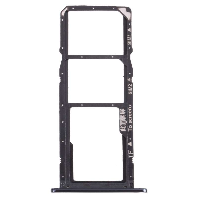 SIM Card Tray + SIM Card Tray + Micro SD Card Tray for Huawei Enjoy 8e (Black)