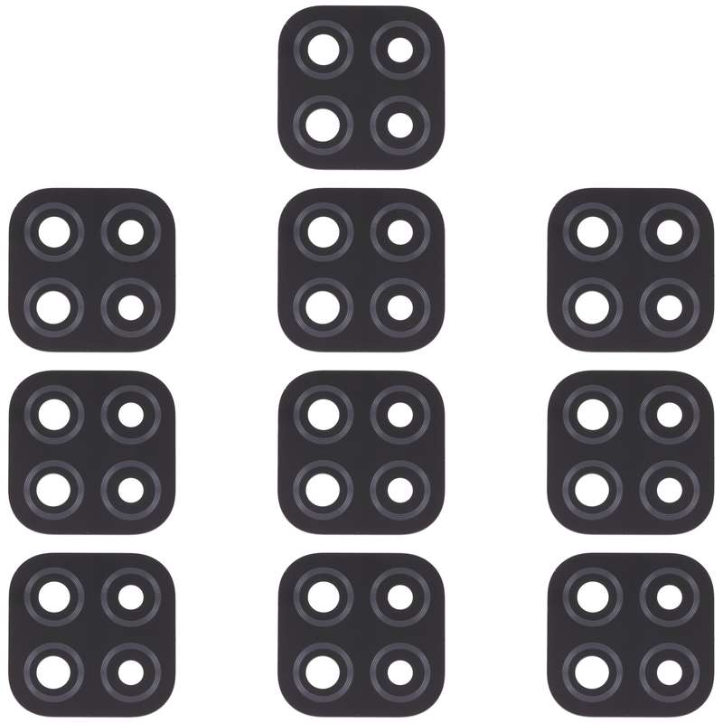 10 PCS Back Camera Lens for Xiaomi Redmi 9C / Redmi 9 (India) / Redmi 9C NFC / Poco C3