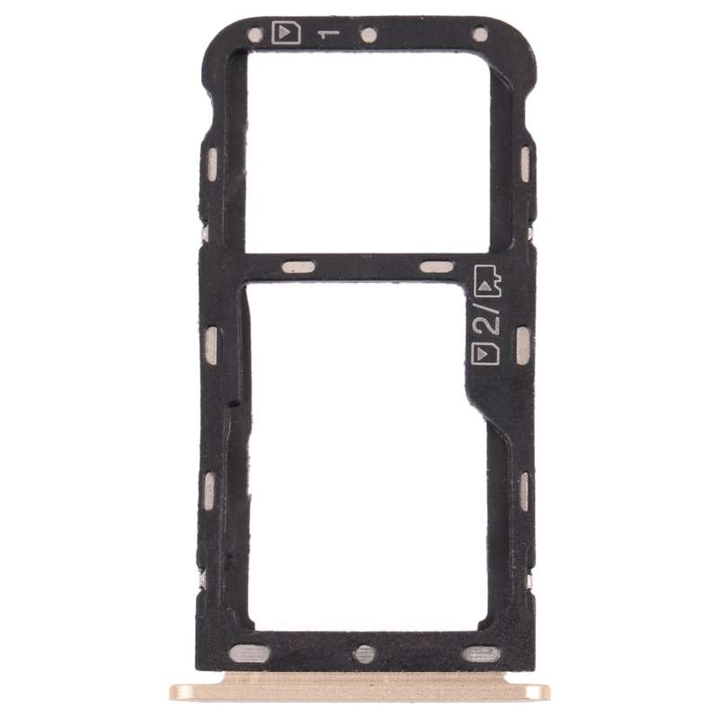 SIM Card Tray + Micro SD Card Tray for ZTE Blade V9 (Grey)