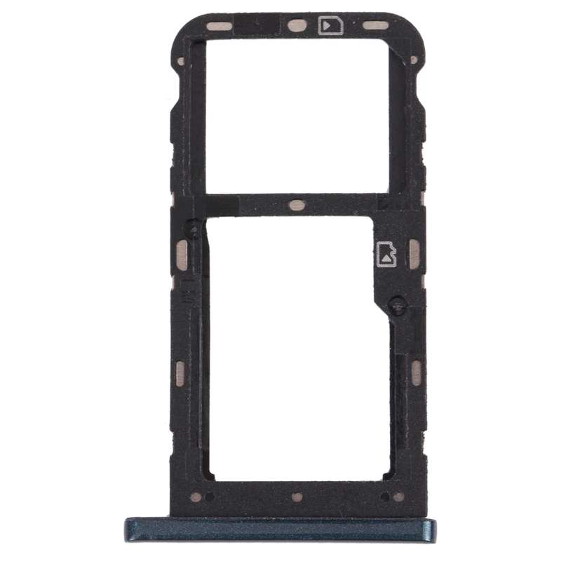 SIM Card Tray + SIM Card Tray / Micro SD Card Tray for ZTE Blade V10 Vita (Black)