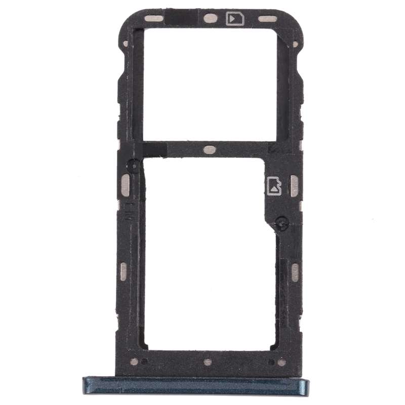 SIM Card Tray + SIM Card Tray / Micro SD Card Tray for ZTE Blade V10 Vita (Black)