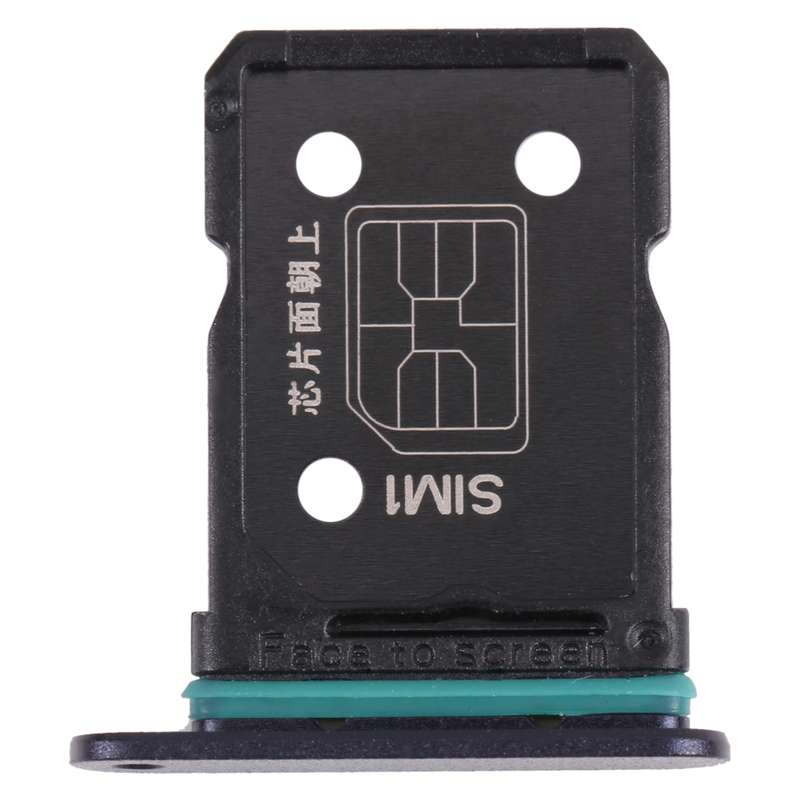 For OPPO Reno6 Z CPH2237 SIM Card Tray + SIM Card Tray (Black)
